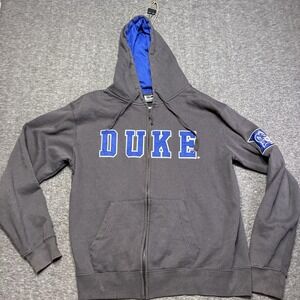 Duke Blue Devils Full Zip Hoodie Jacket Embroidered Men Large Stadium Athletics